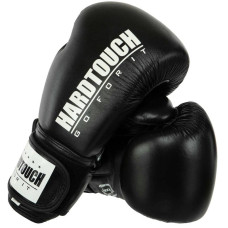 Боксерські рукавиці шкіряні Hard Touch 10 унції, чорний, код: BO-7714_10BK