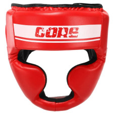 Шолом боксерський з повним захистом Core M червоний, код: BO-4441_MR