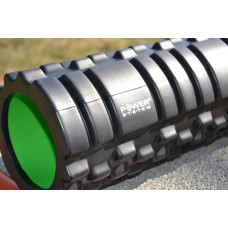 Масажний ролик (роллер) Power System Fitness Foam Roller 330х150мм, чорний-зелений, код: PS-4050_Green