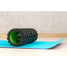 Масажний ролик (роллер) Power System Fitness Foam Roller 330х150мм, чорний-зелений, код: PS-4050_Green