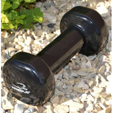 Гантель вінілова PowerPlay 1х1 кг, чорний, код: PP_4121_1kg