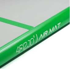 Мат гімнастичний надувний 4Fizjo Air Track Mat 5000x1000x150 мм, White/Orange, код: P-5907739311795