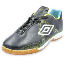 Взуття для футзалу чоловіча Umbro розмір 45 (30см), чорний-салатовий, код: OB-99012_45BKLG