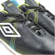 Взуття для футзалу чоловіча Umbro розмір 45 (30см), чорний-салатовий, код: OB-99012_45BKLG