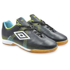 Взуття для футзалу чоловіча Umbro розмір 45 (30см), чорний-салатовий, код: OB-99012_45BKLG