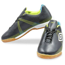 Взуття для футзалу чоловіча Umbro розмір 45 (30см), чорний-салатовий, код: OB-99012_45BKLG