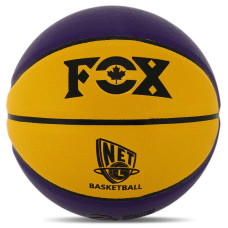 М'яч баскетбольний Fox PU Net №7 фіолетовий-жовтий, код: BA-8977-S52