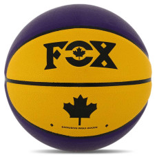 М'яч баскетбольний Fox PU Net №7 фіолетовий-жовтий, код: BA-8977-S52