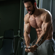 Ручка York Fitness для тяги з гумовою рукояткою, хром, код: 00014961361667