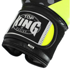 Рукавички боксерські Top King 12 унції, чорний-жовтий, код: TOP-0512_12Y