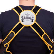 Захист корпусу та стегон тренера шкіряний Top King M чорний, код: TKBDTP_M-S52