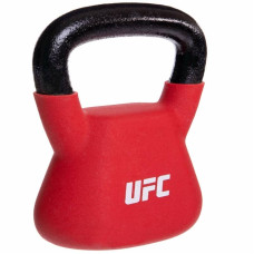 Гиря сталева з вініловим покриттям UFC 6кг червоний, код: UHA-69693-S52