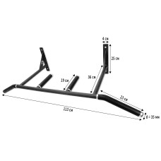 Турнік на стіну EasyFit ChinUP чорний, код: EF-1050-BK-EF