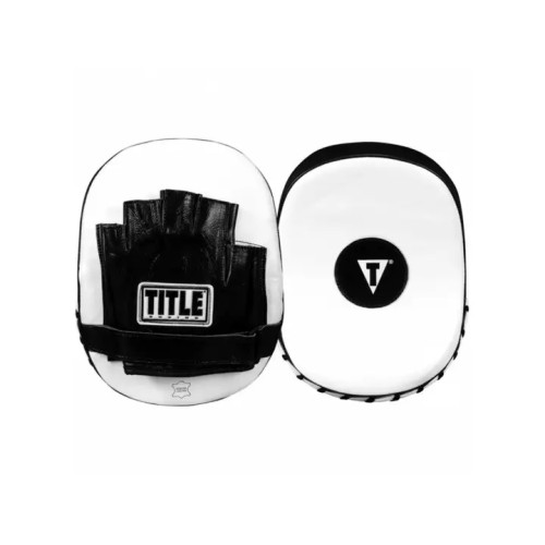 Лапи боксерські Title Boxing Cobra Leather Punch Mitts Black/White, код: CMPML BK/WH