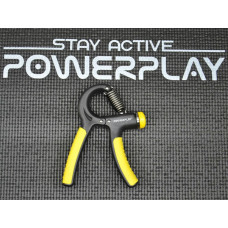 Еспандер кистьовий PowerPlay Strength Grip з регульованим навантаженням 10-40 кг, чорно-жовтий, код: PP_4323_Bl/Yellow