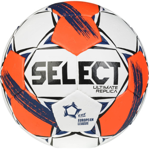 М'яч гандбольний Select HB Replica Ehf European League v25 357185-951 №2, білий-червоний, код: 5703543422951
