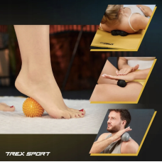 Набір масажних м'ячів Trex Sport TX-005MSC 5в1 для йоги та фітнесу EPP, код: 5902308233713