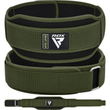 Пояс для важкої атлетики RDX RX5 Double Belt неопреновий Army Green S, код: WBD-RX5AG-S