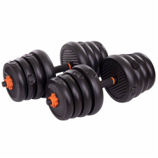 Гантелі розбірні пластикові BioGym 2х15кг, код: SC-80016-30-S52