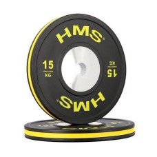 Набір дисків олімпійський HMS BTBR Set Bumper 8 шт, 140 кг, код: 17-61-007-IN