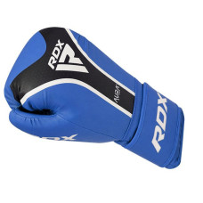 Боксерські рукавиці RDX Aura Plus T-17 14 унцій, синій-чорний, код: BGR-T17UB-14OZ+