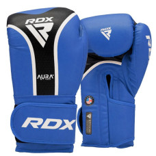 Боксерські рукавиці RDX Aura Plus T-17 14 унцій, синій-чорний, код: BGR-T17UB-14OZ+