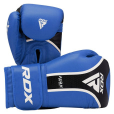 Боксерські рукавиці RDX Aura Plus T-17 14 унцій, синій-чорний, код: BGR-T17UB-14OZ+