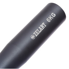 Біта сталева булава для кросфіту Zelart Steel Clubbell 6 кг, чорний, код: TA-0923-6-S52