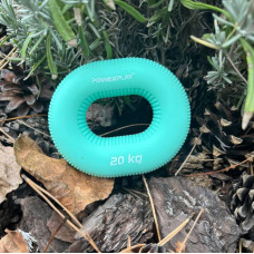 Еспандер кистьовий силіконовий PowerPlay Hand Grip Medium 20 кг, зелений, код: PP_4336_Green_20kg