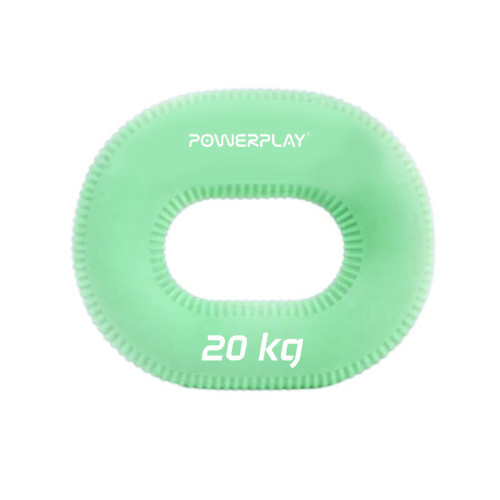 Еспандер кистьовий силіконовий PowerPlay Hand Grip Medium 20 кг, зелений, код: PP_4336_Green_20kg