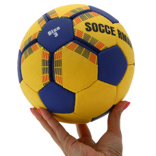 М"яч гандбольний Soccermax №3 жовтий-синій, код: MAQ-139-S52