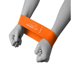 Фітнес-гумка PowerPlay Level 1 600х60х0.6 мм 5 кг, помаранчева, код: PP_4140_Orange