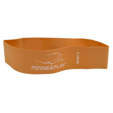 Фітнес-гумка PowerPlay Level 1 600х60х0.6 мм 5 кг, помаранчева, код: PP_4140_Orange