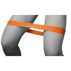 Фітнес-гумка PowerPlay Level 1 600х60х0.6 мм 5 кг, помаранчева, код: PP_4140_Orange