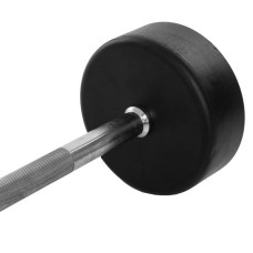 Штанга фіксована пряма обрезиненная Zelart Rubber Coated Barbell 35 кг, код: TA-2685-35-S52