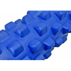 Масажний ролик EasyFit Grid Roller PRO 330х140 мм, синій, код: EF-2015-BL-EF