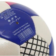 М'яч футбольний Soccermax Crystal №5 PU, білий-червоний, код: FB-4192_WR