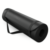 Килимок для йоги Trex Sport TX-018NGM NBR 1см 180х60 чорний,код: 5902308231870