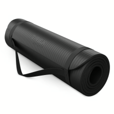 Килимок для йоги Trex Sport TX-018NGM NBR 1см 180х60 чорний,код: 5902308231870