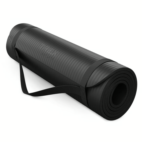 Килимок для йоги Trex Sport TX-018NGM NBR 1см 180х60 чорний,код: 5902308231870