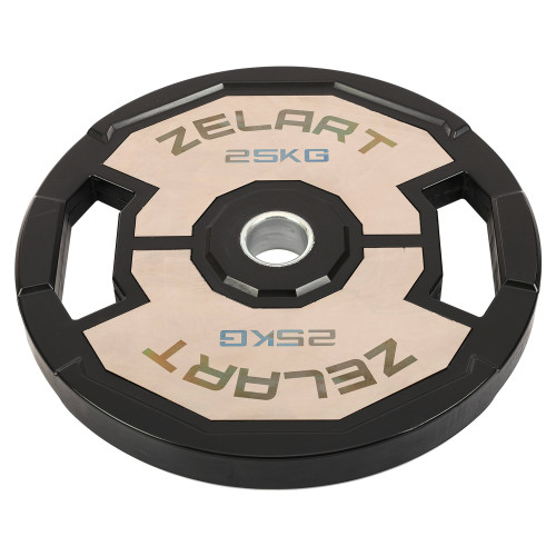 Диски гумові 2 Handle металева втулка Zelart 51мм, 25кг, чорний-сірий, код: TA-4792-25
