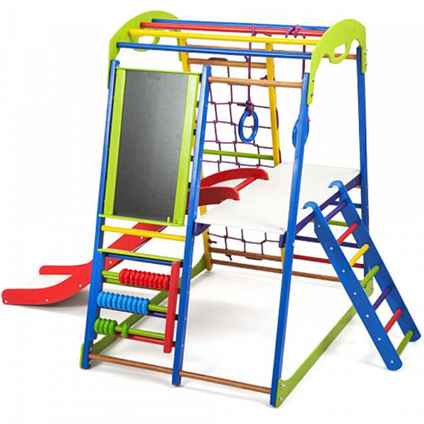 Ігровий дитячий куточок PLAYBABY SportWood Plus 3, код: SB-IG13
