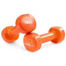 Гантель вінілова PowerPlay 2х1 кг, помаранчевий, код: PP_4103_2*1kg