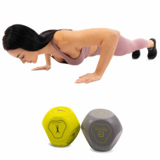 Кубики для тренувань кістки для фітнесу MDbuddy Sports Dice ø7,5см, 2штуки, код: FI-5343