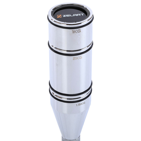 Булава сталева для кросфіту розсувна Adjustable Macebell Mdbuddy 1шт, 12кг, хром, код: FI-2513-S52