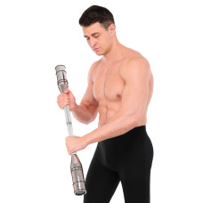 Булава сталева для кросфіту розсувна Adjustable Macebell Mdbuddy 1шт, 12кг, хром, код: FI-2513-S52