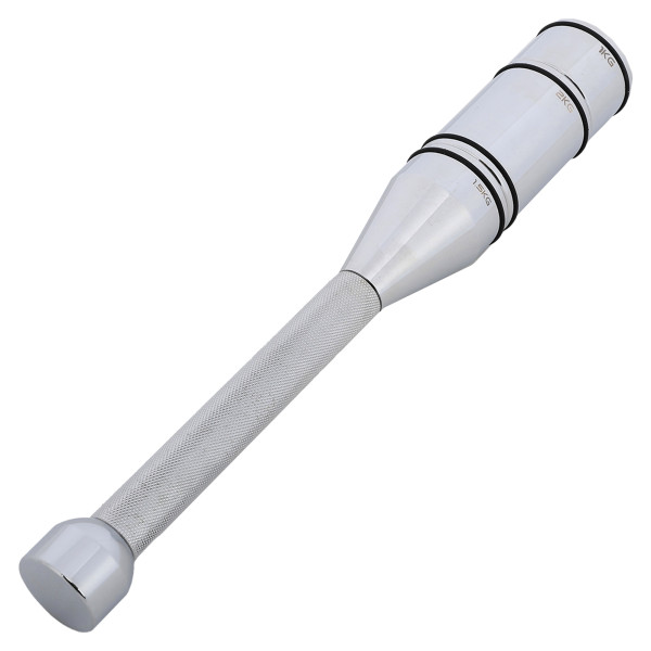 Булава сталева для кросфіту розсувна Adjustable Macebell Mdbuddy 1шт, 12кг, хром, код: FI-2513-S52