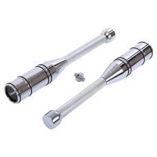 Булава сталева для кросфіту розсувна Adjustable Macebell Mdbuddy 1шт, 12кг, хром, код: FI-2513-S52
