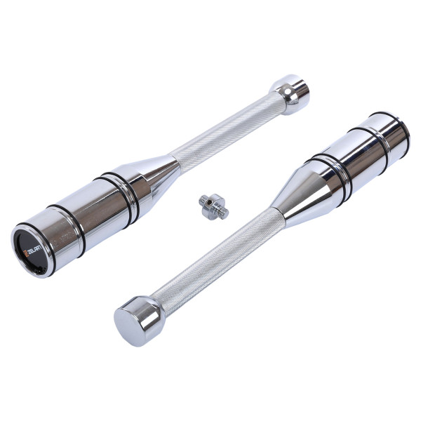 Булава сталева для кросфіту розсувна Adjustable Macebell Mdbuddy 1шт, 12кг, хром, код: FI-2513-S52