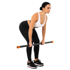 Бодібар Zelart Body Bar 7 кг, чорний-помаранчевий, код: FI-4776-7